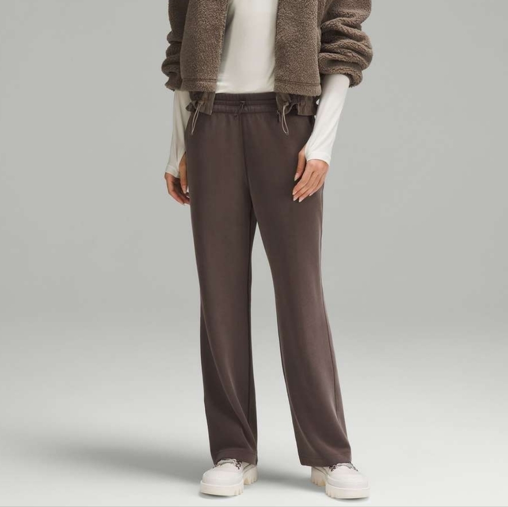 Lululemon High Rise Pull On Softstreme Pants sz 10 Expresso Travel Quiet Lux